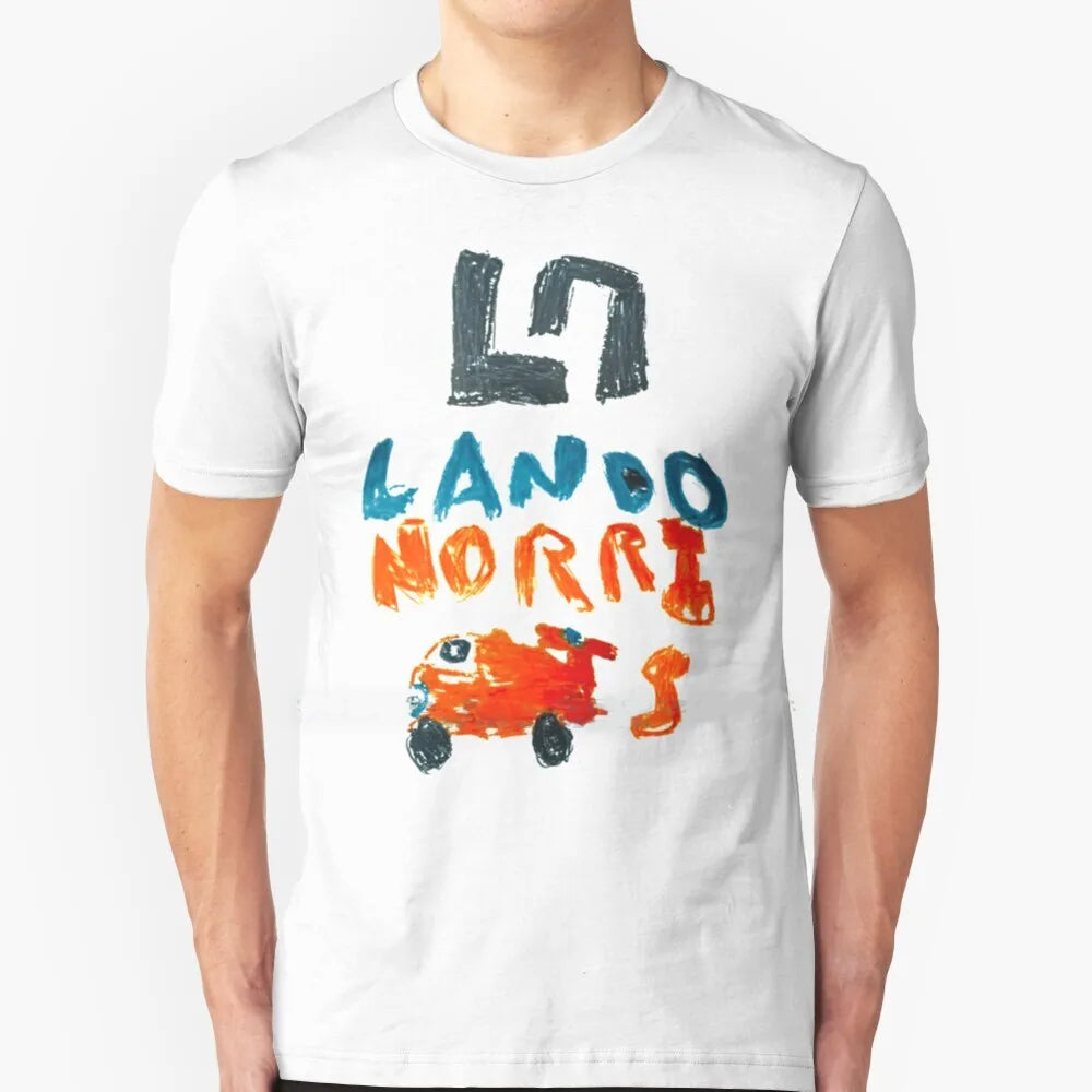 T-shirt Lando Norris British GP 2020 Helmet Kid Design (Eva Muttram)