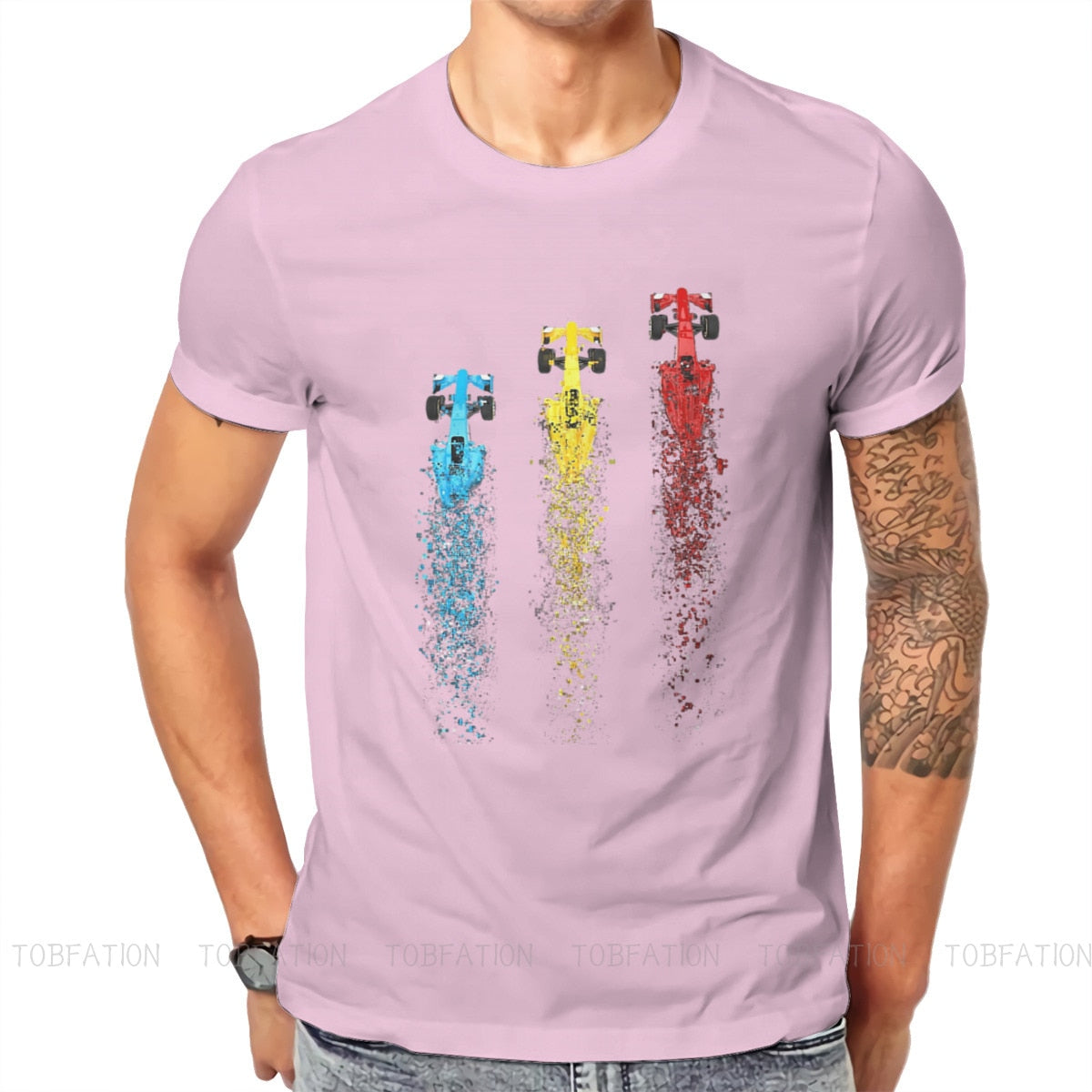 Abstract Formula 1 Cars Racing T-Shirt