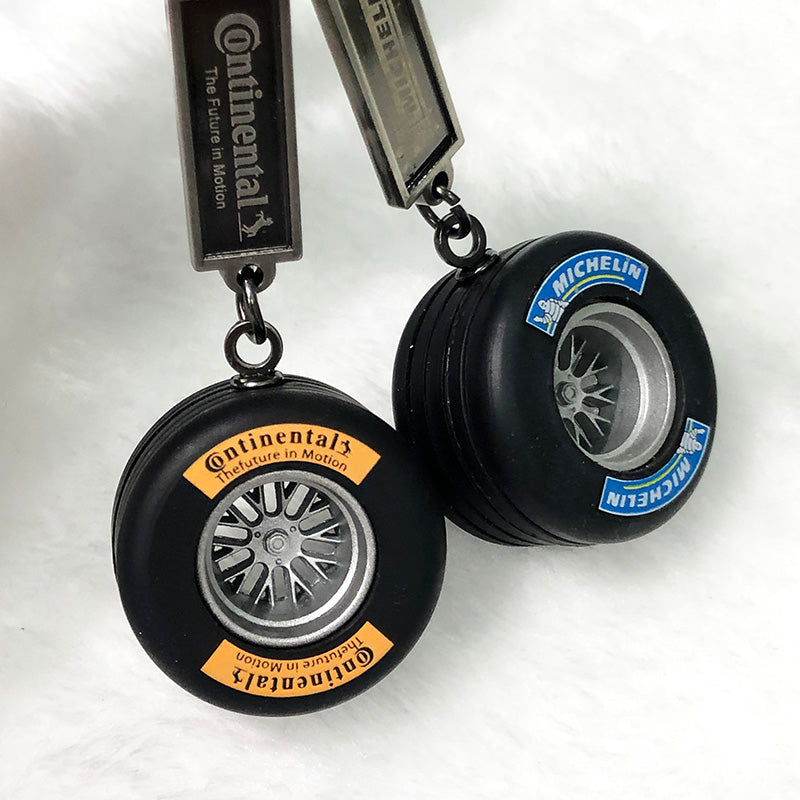 F1 Retro Tire Keyring