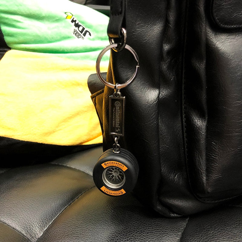 F1 Retro Tire Keyring