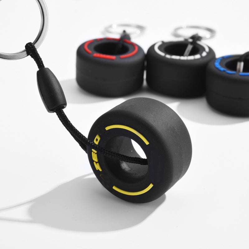 Formula 1 Car Tire Keyring
