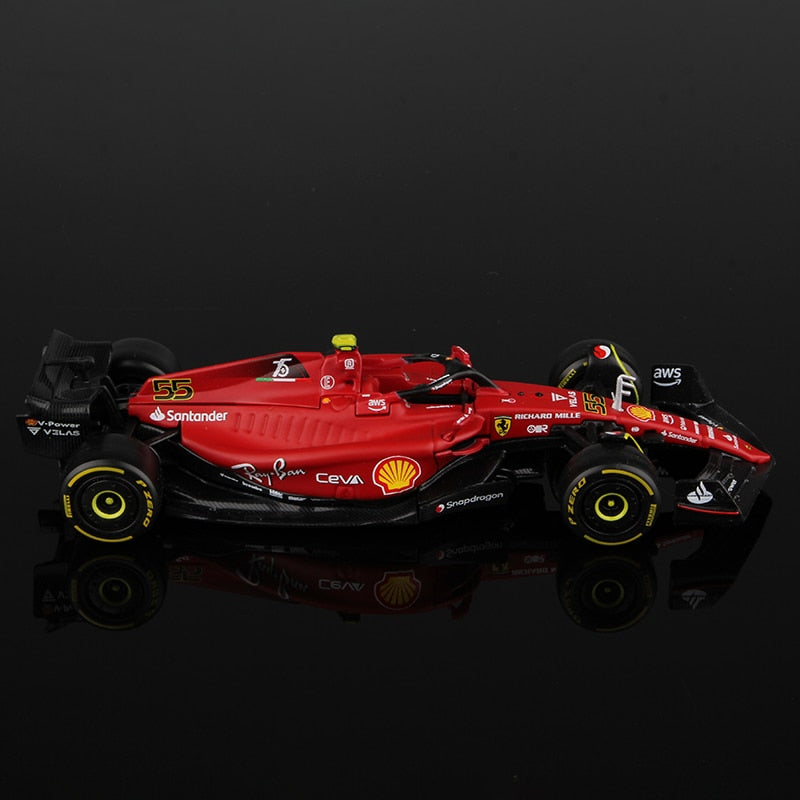 Bburago 1:43 2022 F1 Scuderia Ferrari F1-75 #16 Leclerc #55 Sainz