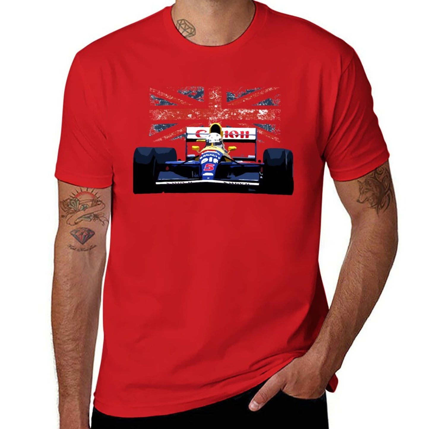 T-Shirt Williams FW14 Nigel Mansell F1 British Grand Prix