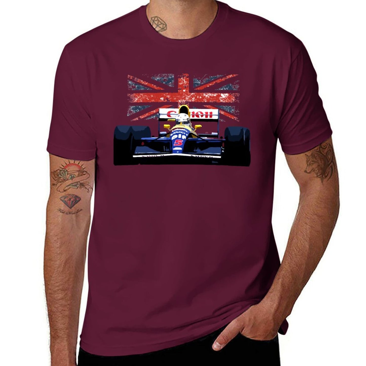 T-Shirt Williams FW14 Nigel Mansell F1 British Grand Prix