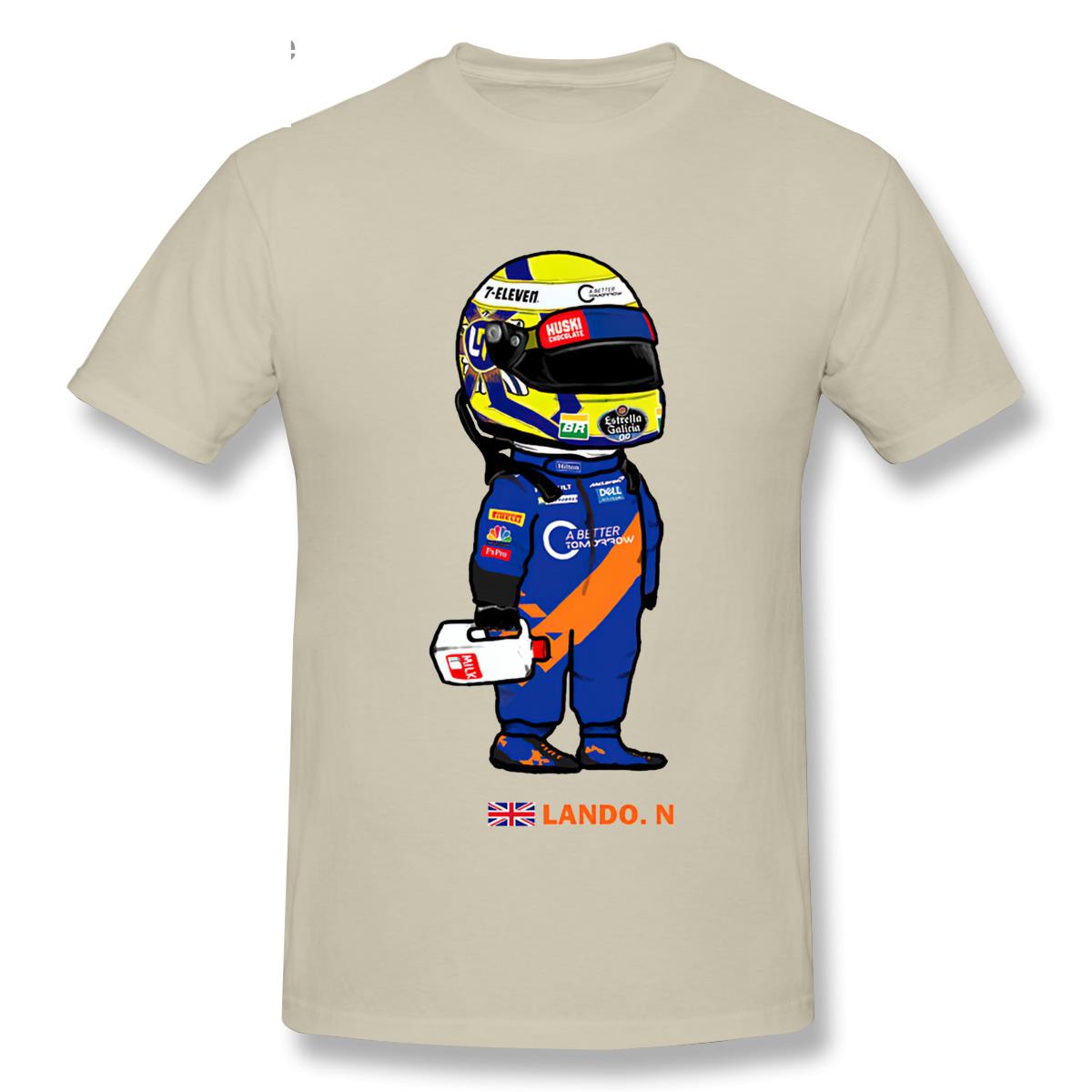 T-Shirt Cartoon Lando Norris And The Milk