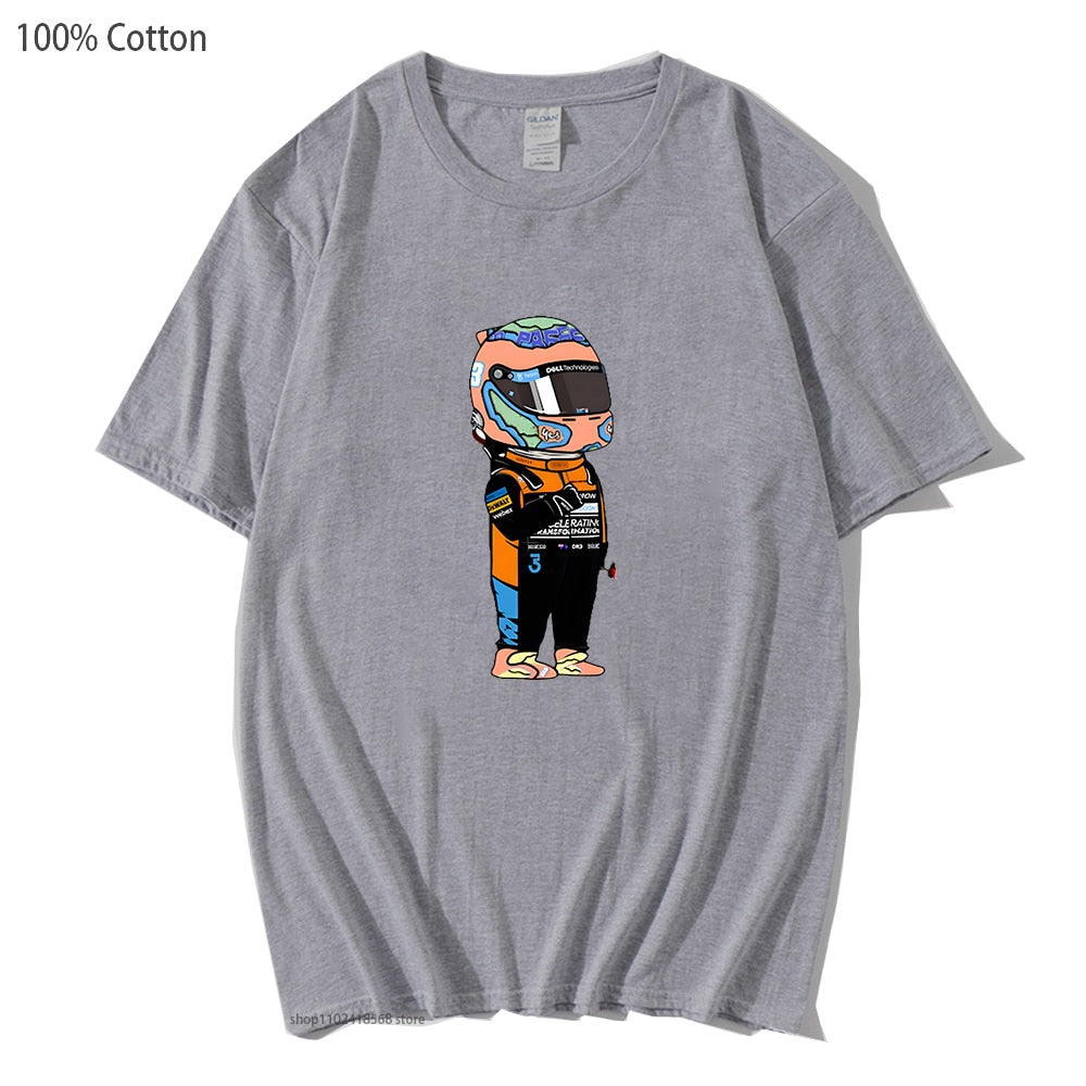 T-Shirt Cartoon Daniel Ricciardo Unisex - 100% Cotton