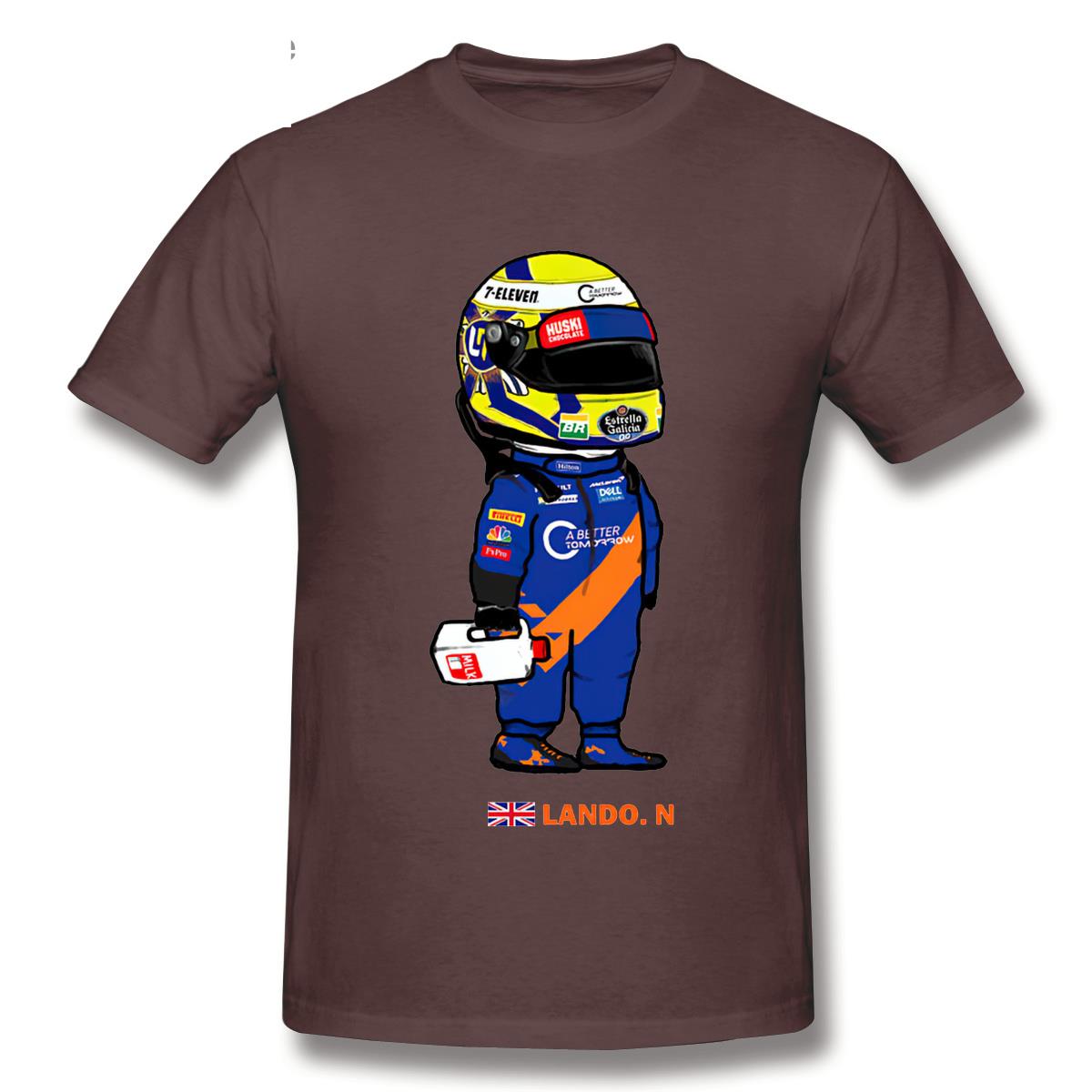 T-Shirt Cartoon Lando Norris And The Milk
