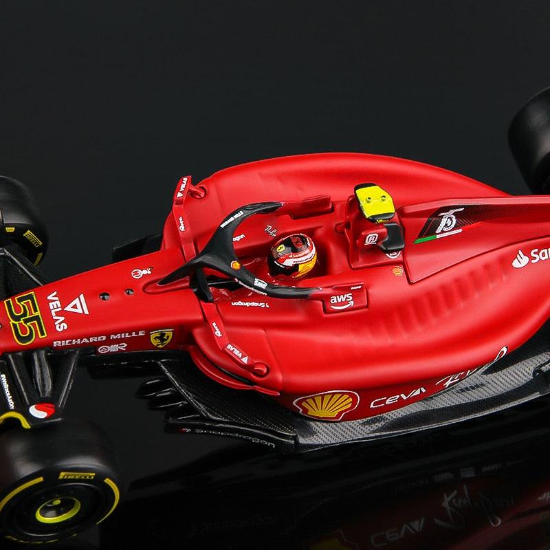 Premium Bburago 1:43 2022 F1 Scuderia Ferrari F1-75 #16 Leclerc #55 Sainz