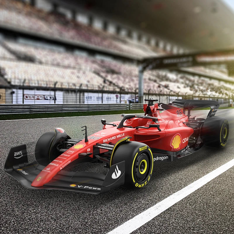 Rastar Remote Control F1 Racing Car Model Ferrari l F1-75 #16 Charles Leclerc - Scale 1:12 / 1:18