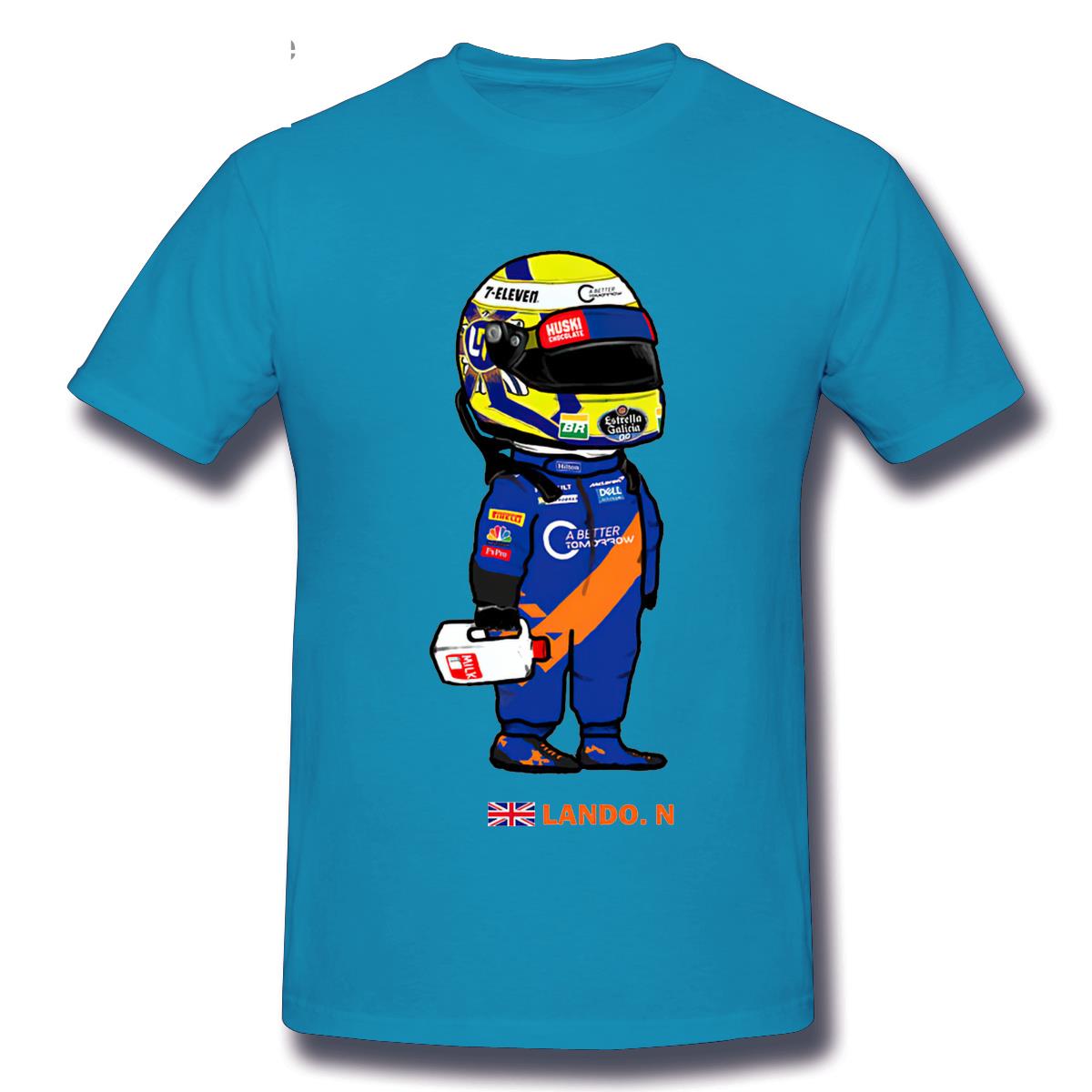 T-Shirt Cartoon Lando Norris And The Milk
