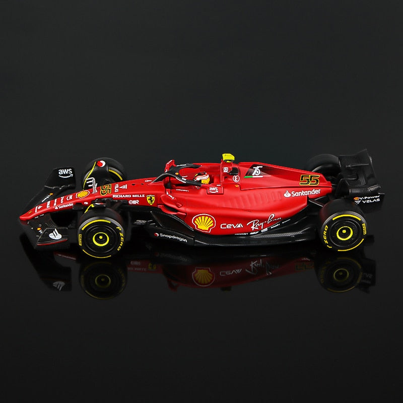Premium Bburago 1:43 2022 F1 Scuderia Ferrari F1-75 #16 Leclerc #55 Sainz