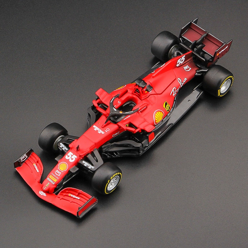 Bburago 1:43 Ferrari SF21 2021 #55 C. Sains #16 C. Leclerc