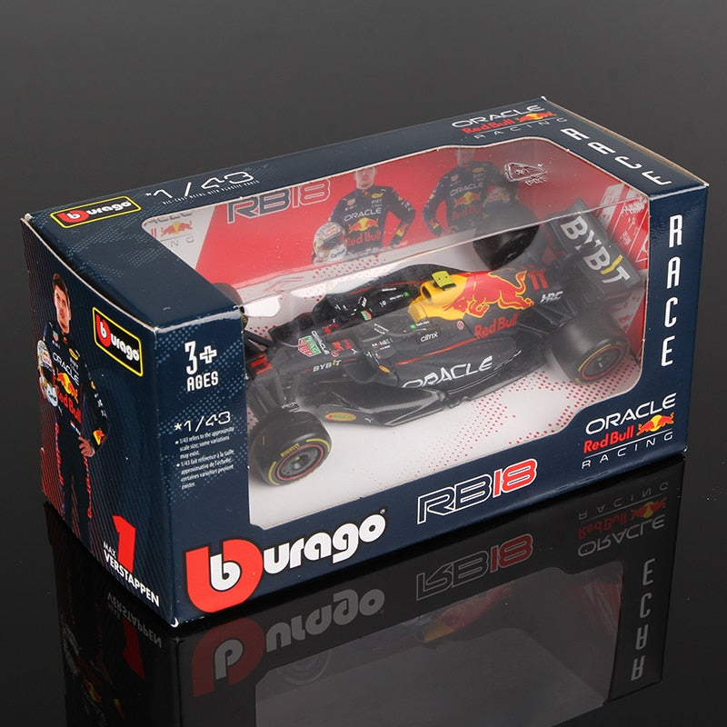 Bburago 1:43 2022 F1 Red Bull Racing RB18 1# Verstappen 11# Perez