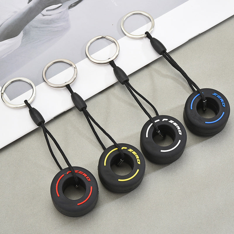 Formula 1 Car Tire Keyring