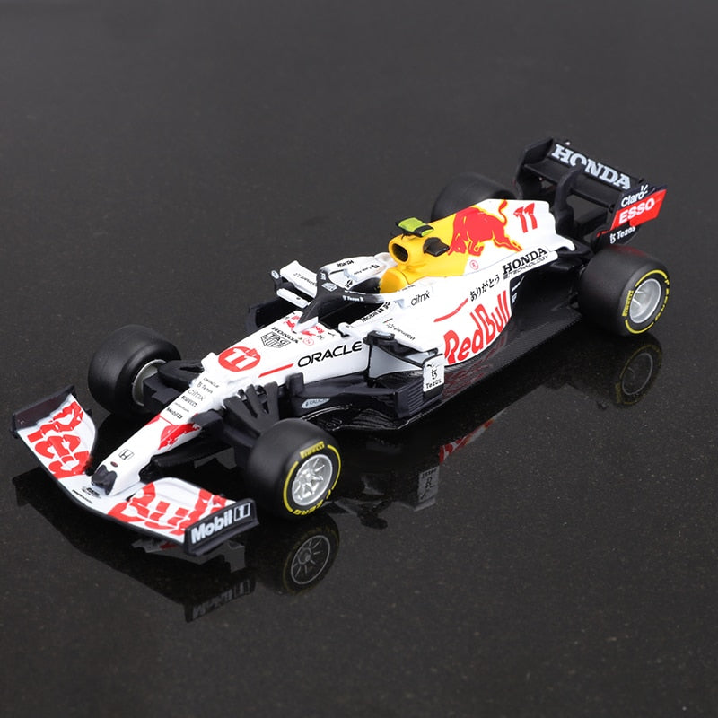 Bburago 1:43 2021 F1 Red Bull Racing RB16B 33# Verstappen 11# Perez Special Paint
