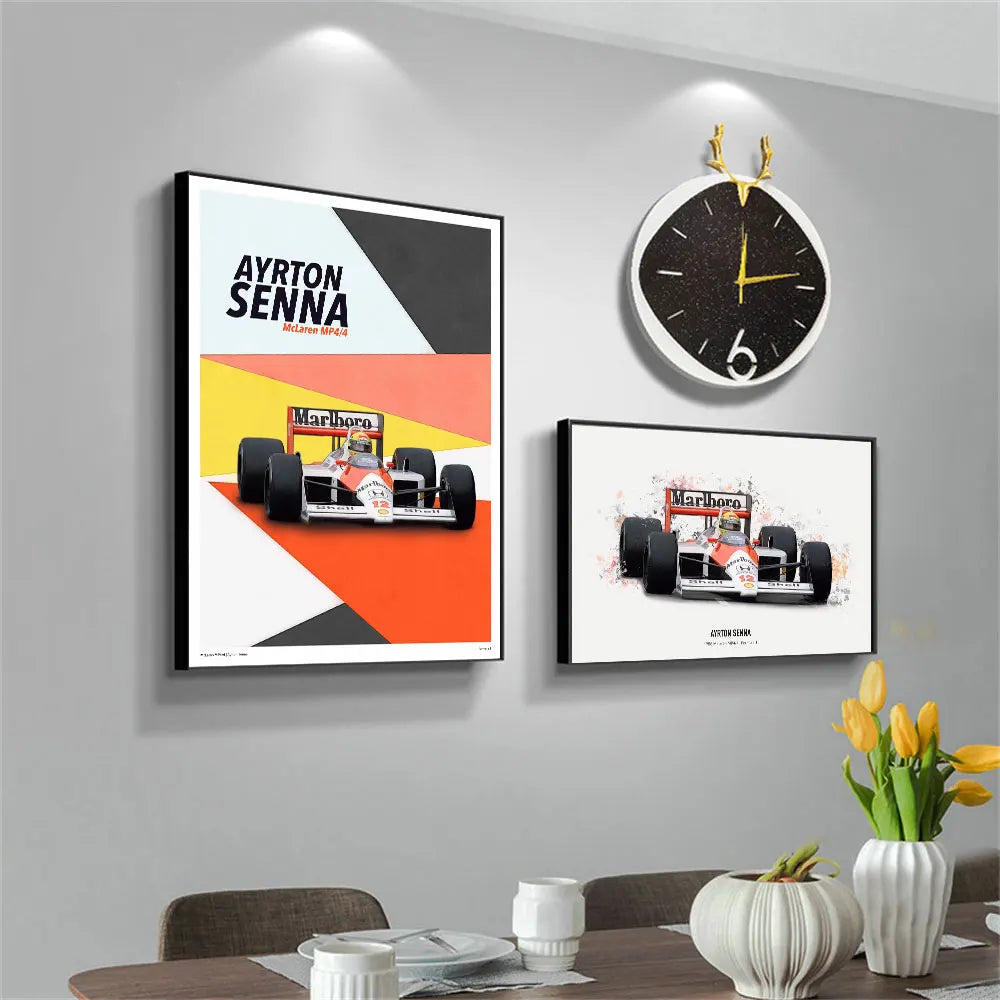 Ayrton Senna 1988 MP4/4 Formula 1 Poster - Frame not included