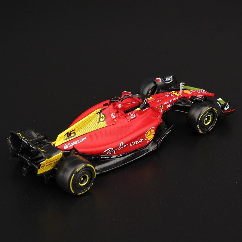 Bburago 1:43 75th Anniversary MONZA 2022 F1 Scuderia Ferrari F1-75 #16 Leclerc #55 Sainz