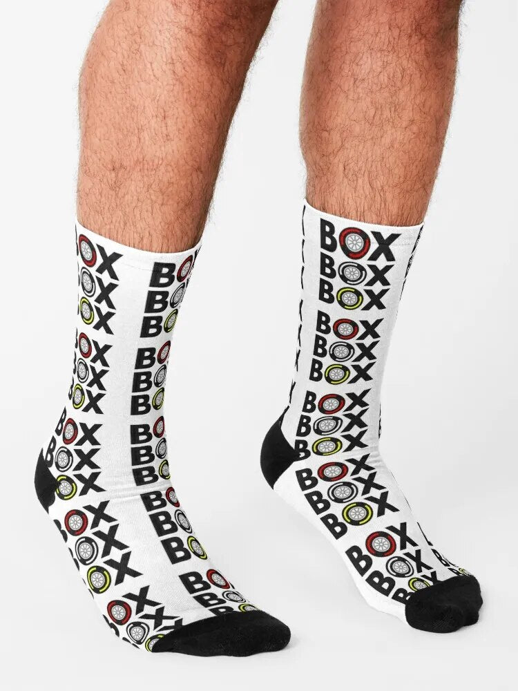 F1 Tire Compound Design Box Box Socks