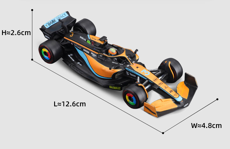 Premium Bburago 1:43 McLaren F1 Team MCL36 2022 #4 Lando Norris #3 Daniel Ricciardo