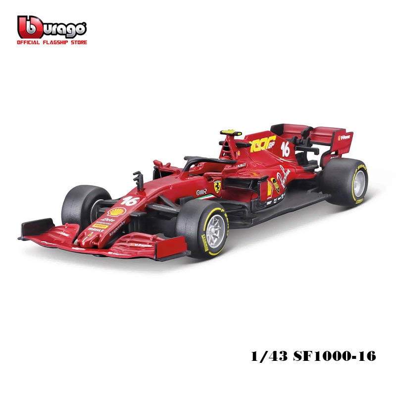 Bburago 1:43 2020 Ferrari F1 SF1000 Special Paint #5 S. Vettel #16 C. Leclerc