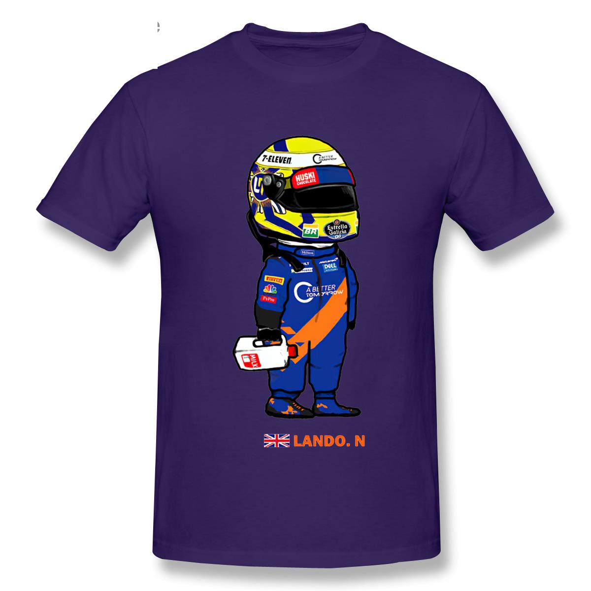 T-Shirt Cartoon Lando Norris And The Milk
