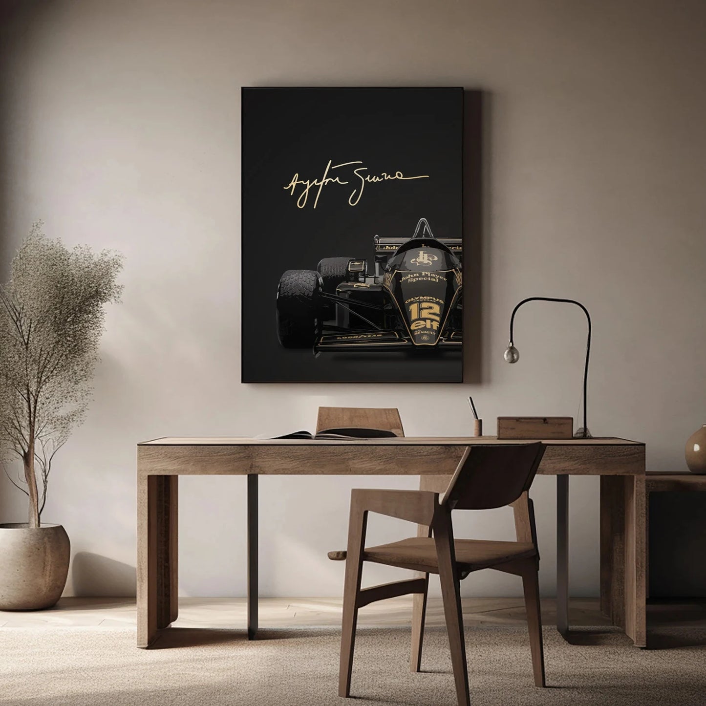 Poster Set of 3 Ayrton Senna 97T Formula 1 - Frame not included