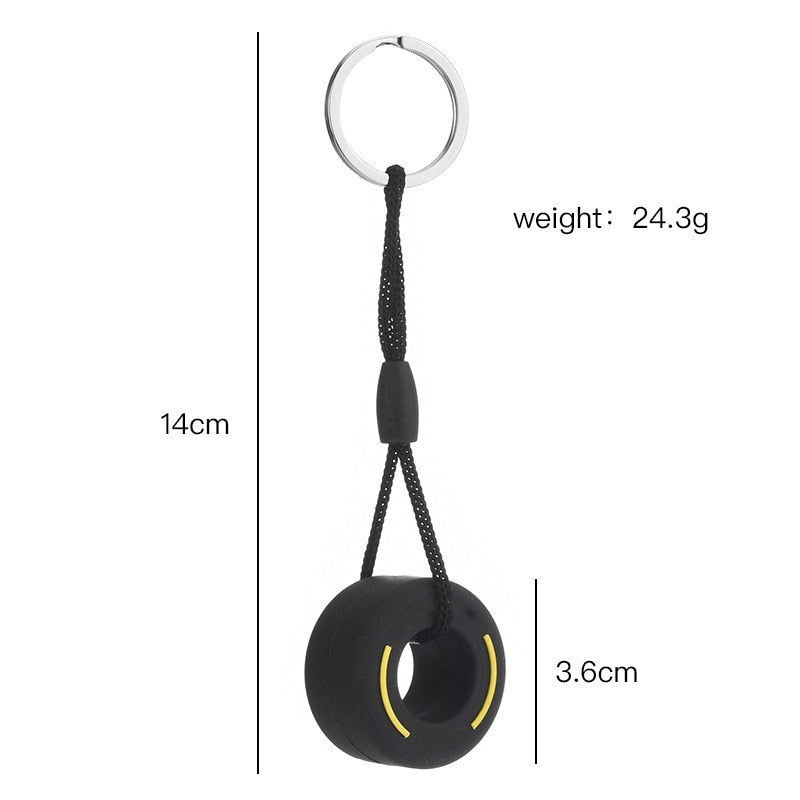 Formula 1 Car Tire Keyring