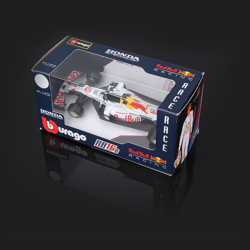 Bburago 1:43 2021 F1 Red Bull Racing RB16B 33# Verstappen 11# Perez Special Paint