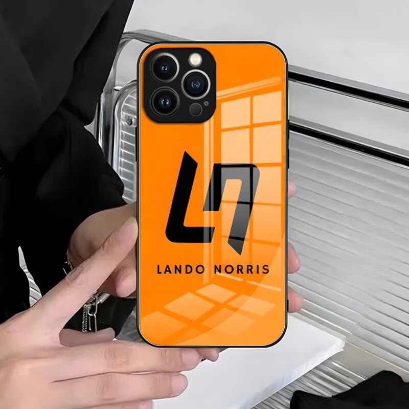 Iphone Case Papaya Color Lando Norris Logo Iphone Case Papaya Color Lando Norris Logo