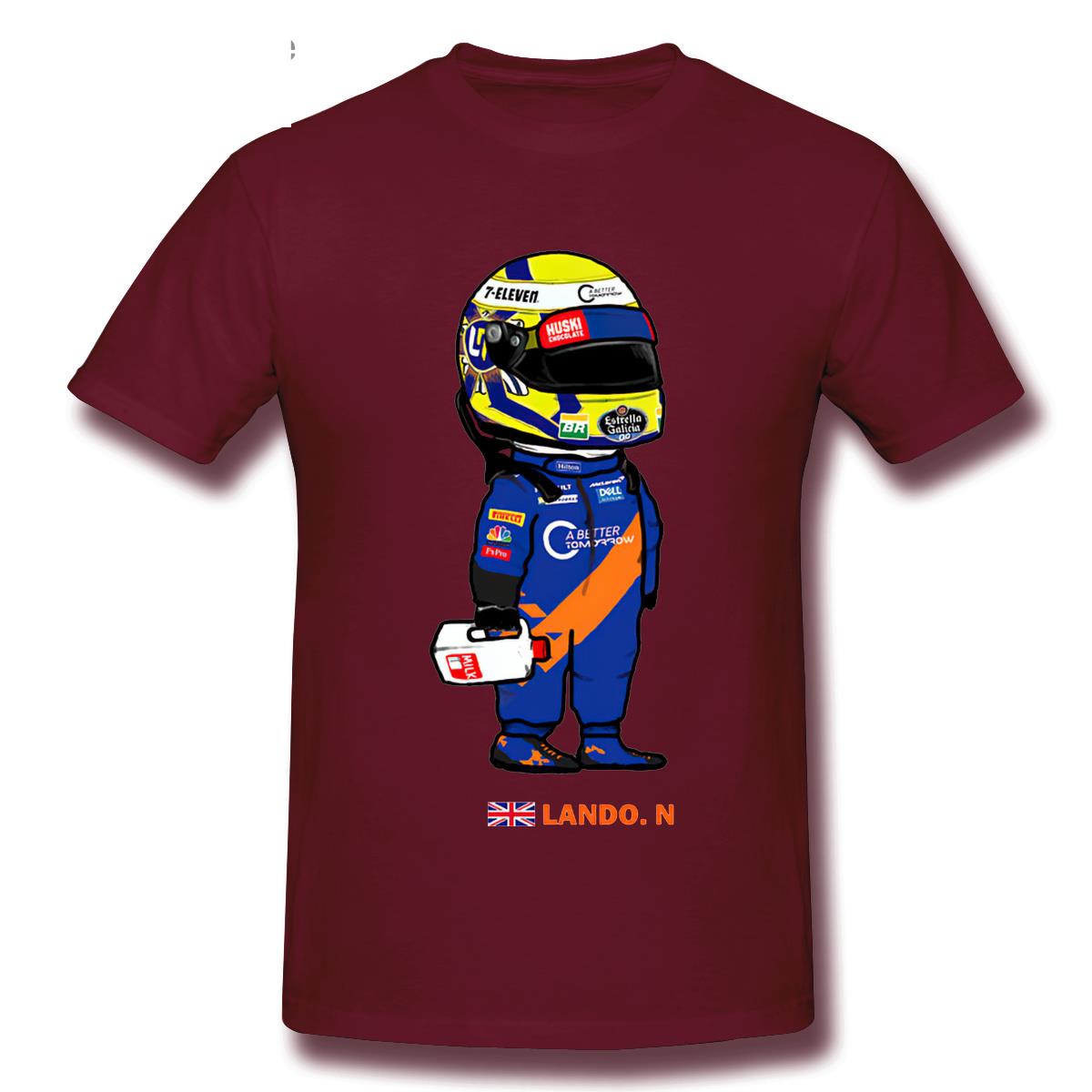 T-Shirt Cartoon Lando Norris And The Milk