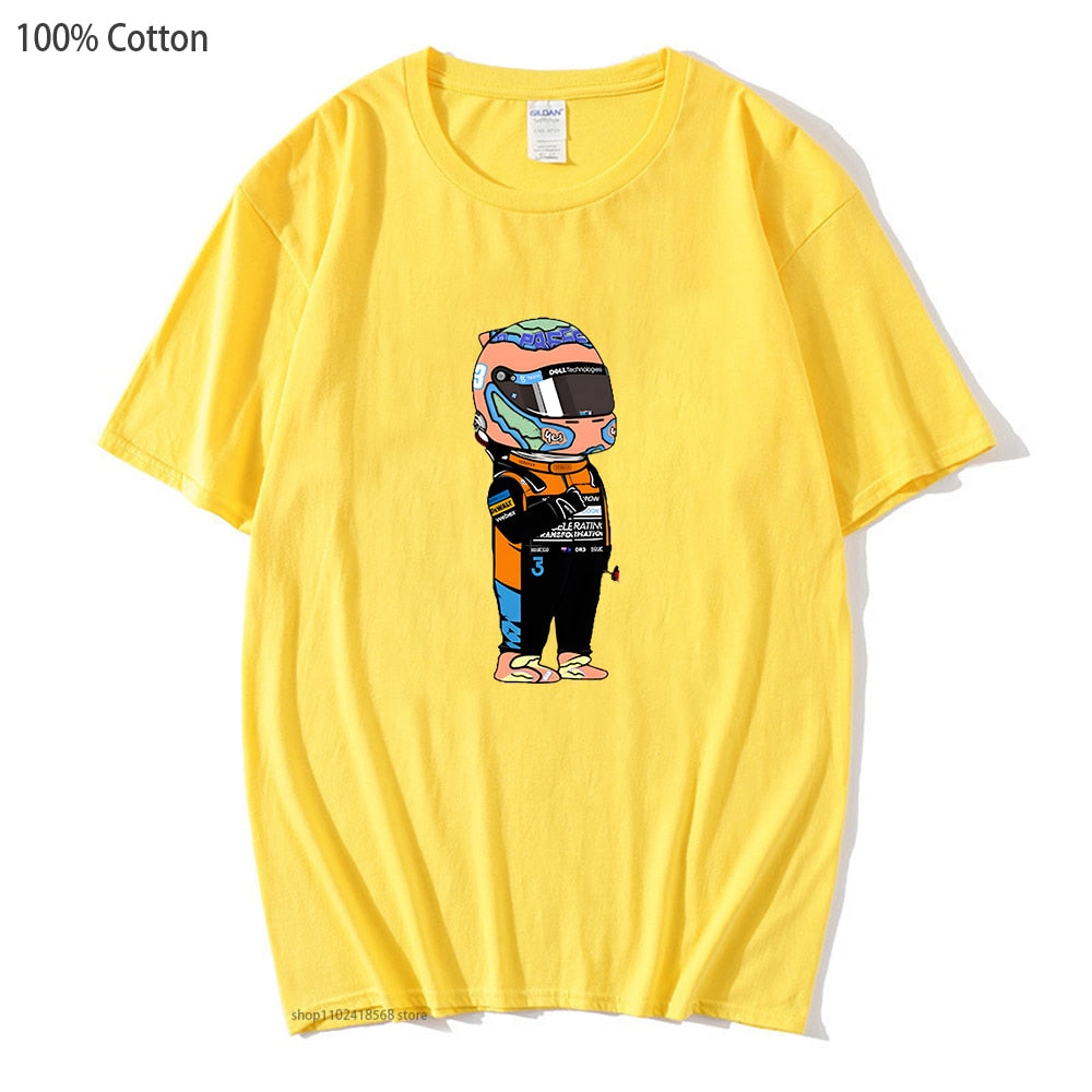T-Shirt Cartoon Daniel Ricciardo Unisex - 100% Cotton
