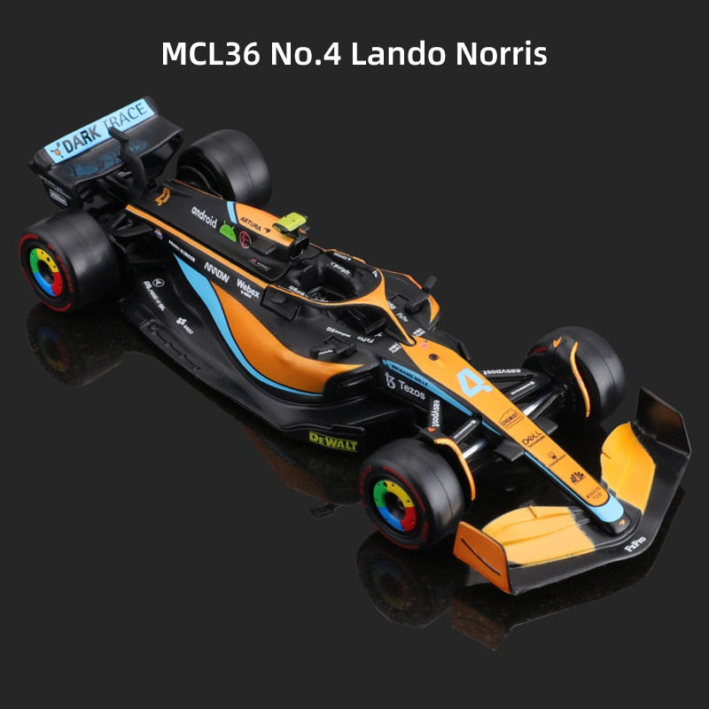 Bburago 1:43 2022 #4 Lando Norris McLaren F1 Team MCL36 #3 Daniel Ricciardo