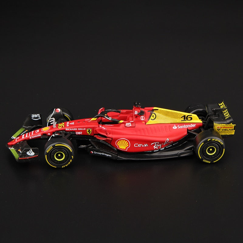 Bburago 1:43 75th Anniversary MONZA 2022 F1 Scuderia Ferrari F1-75 #16 Leclerc #55 Sainz