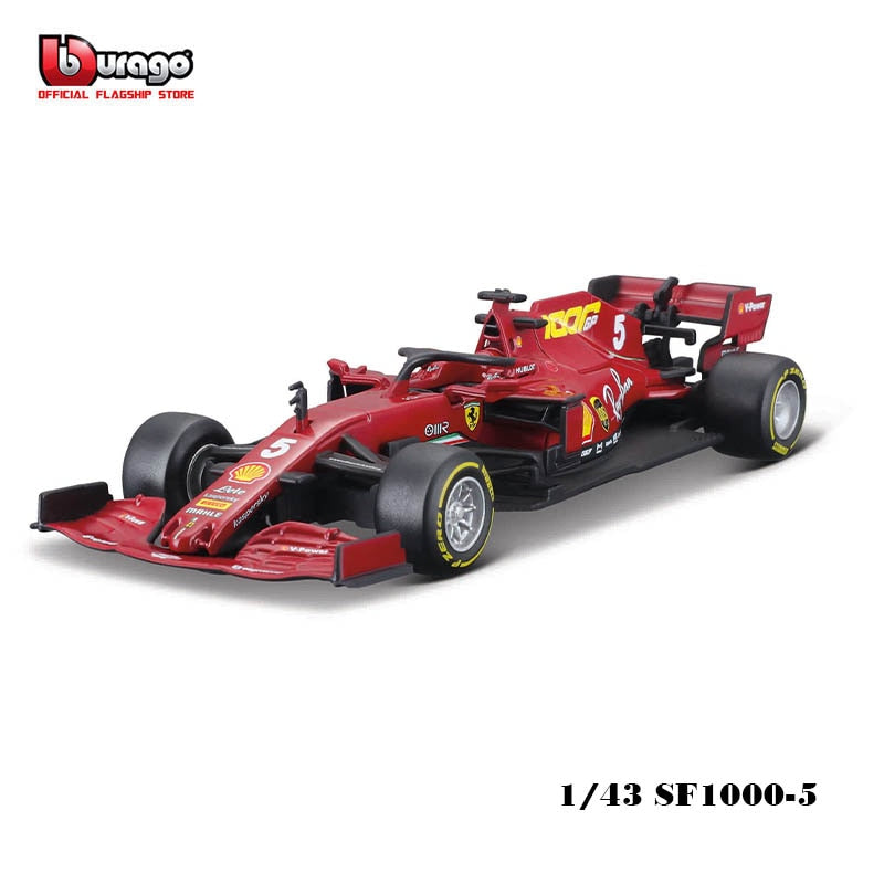 Bburago 1:43 2020 Ferrari F1 SF1000 Special Paint #5 S. Vettel #16 C. Leclerc