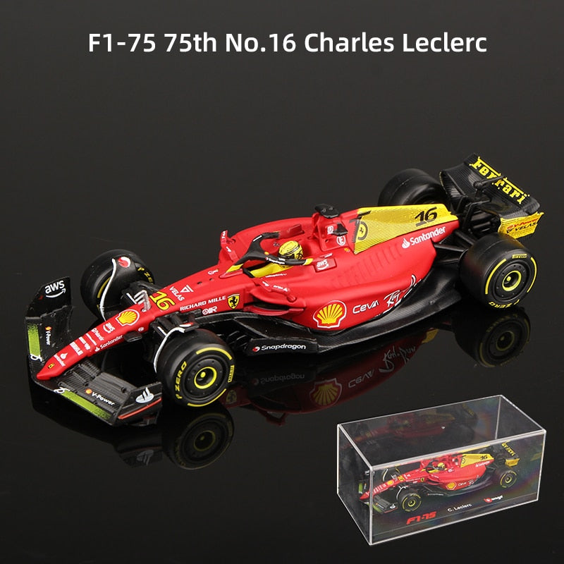 Premium Bburago 1:43 75th Anniversary MONZA 2022 F1 Scuderia Ferrari F1-75 #16 Leclerc #55 Sainz
