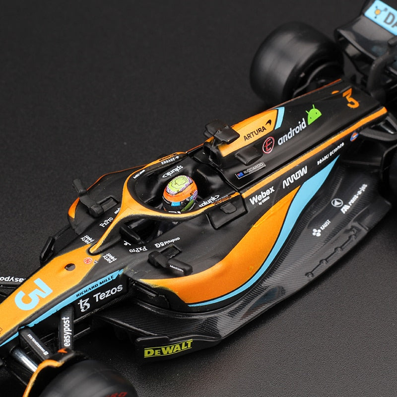 Premium Bburago 1:43 McLaren F1 Team MCL36 2022 #4 Lando Norris #3 Daniel Ricciardo