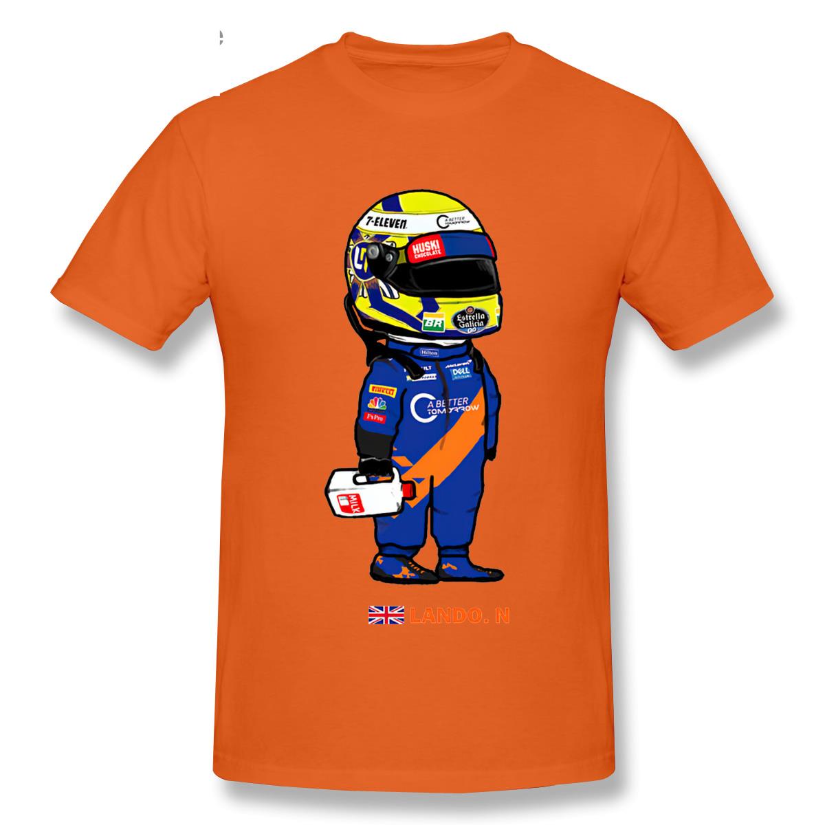 T-Shirt Cartoon Lando Norris And The Milk