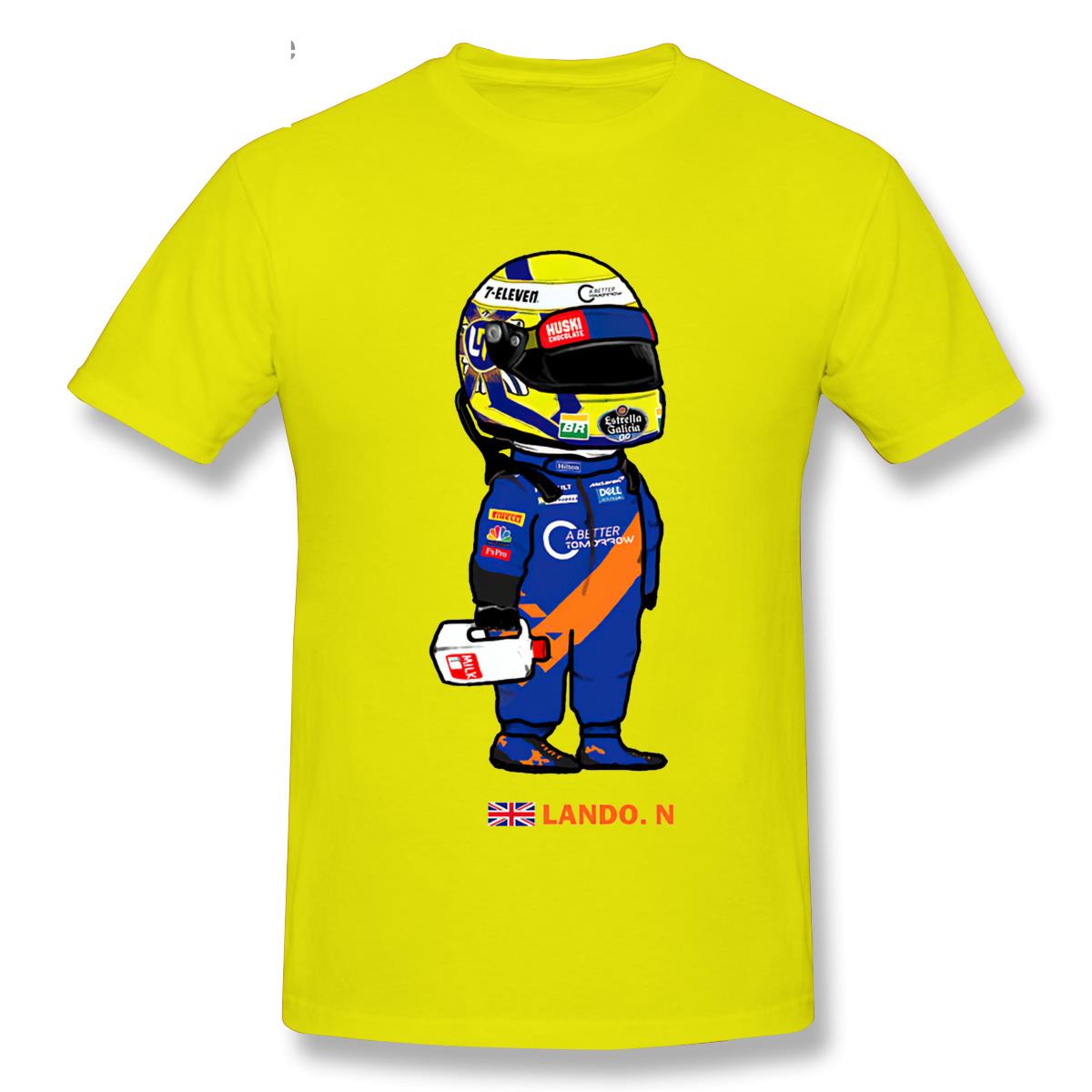 T-Shirt Cartoon Lando Norris And The Milk
