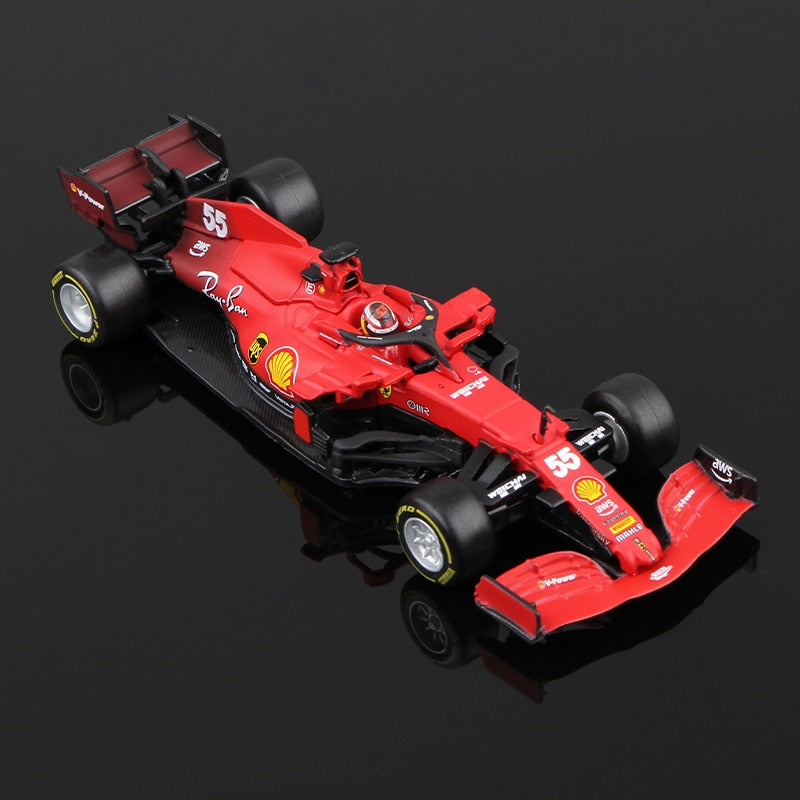 Premium Bburago 1:43 Ferrari F1 SF21 #16 C. Leclerc #55 C. Sainz