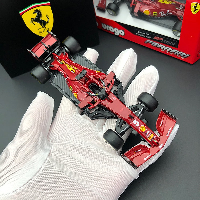 Bburago 1:43 2020 Ferrari F1 SF1000 Special Paint #5 S. Vettel #16 C. Leclerc