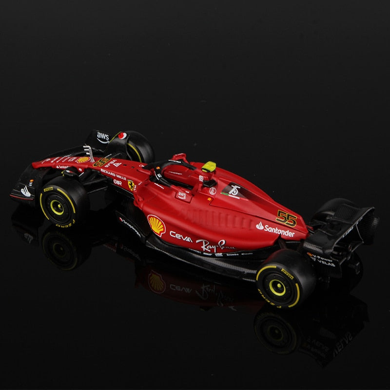 Bburago 1:43 2022 F1 Scuderia Ferrari F1-75 #16 Leclerc #55 Sainz