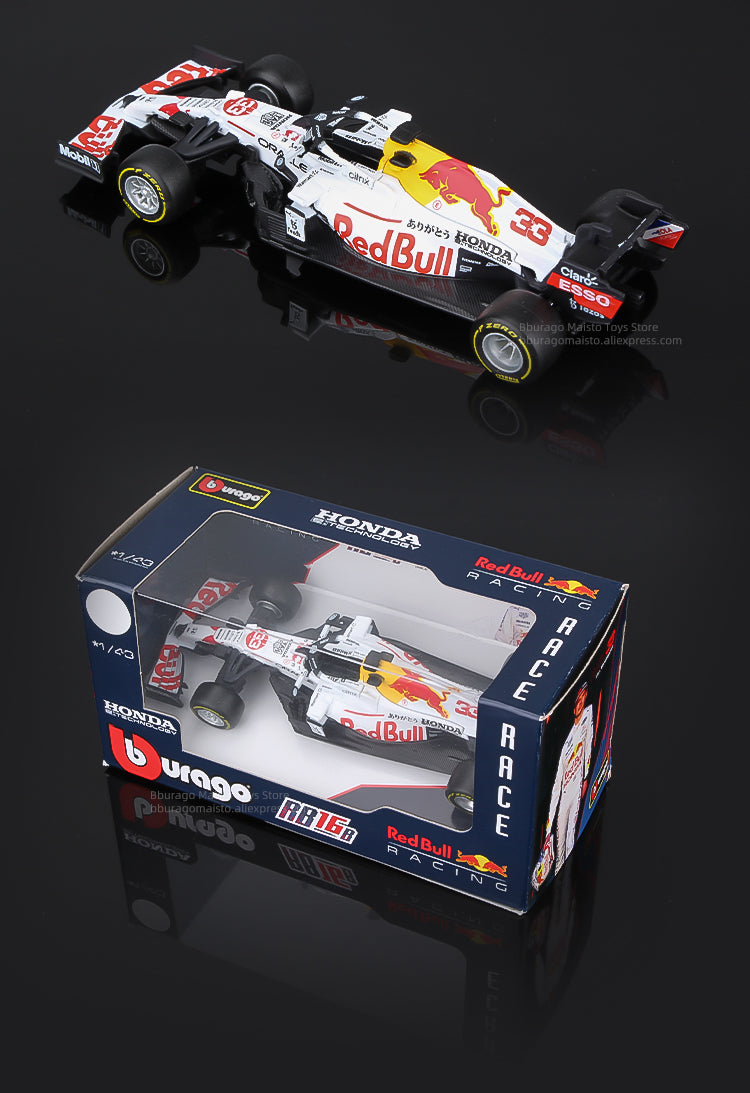 Bburago 1:43 2021 F1 Red Bull Racing RB16B 33# Verstappen 11# Perez Special Paint