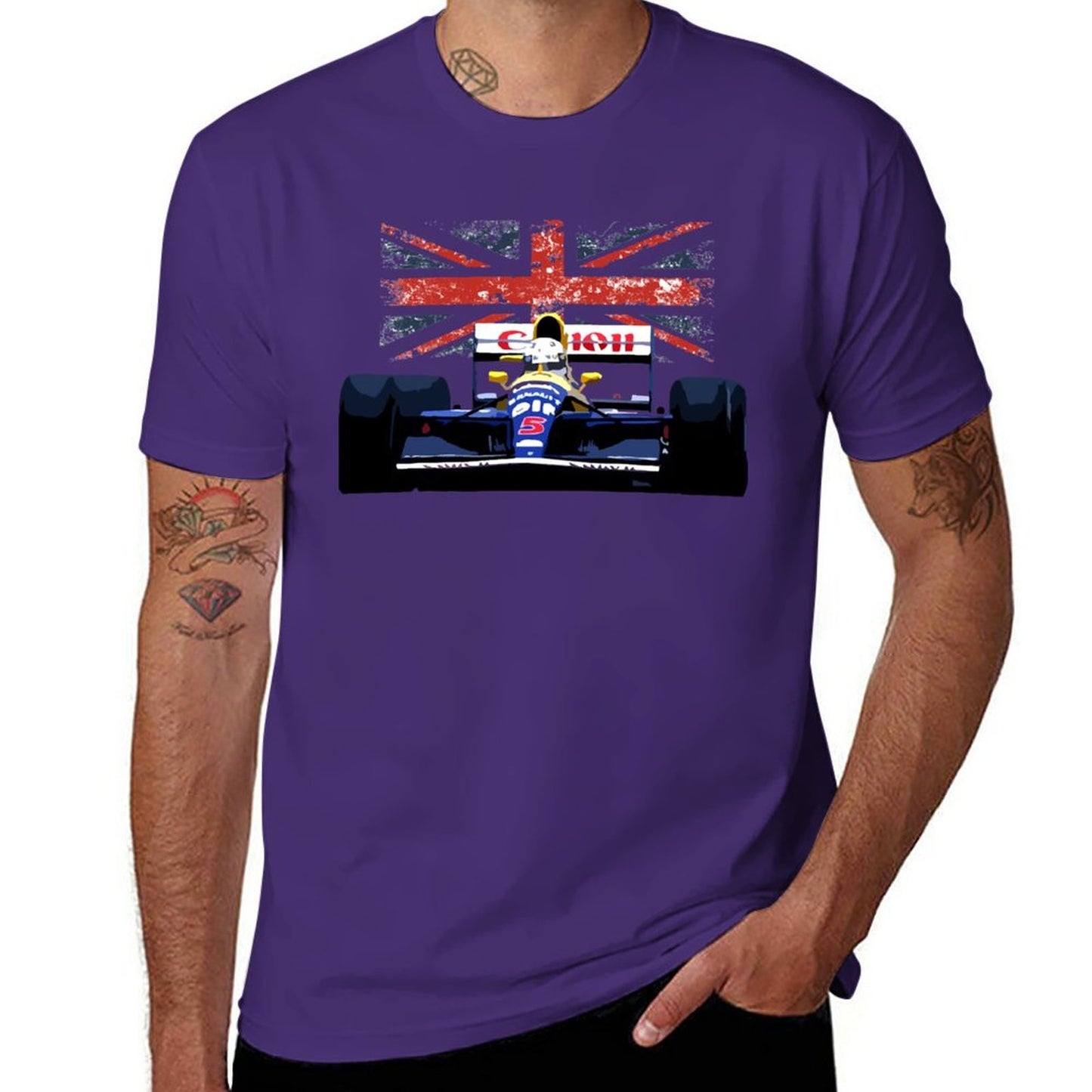 T-Shirt Williams FW14 Nigel Mansell F1 British Grand Prix
