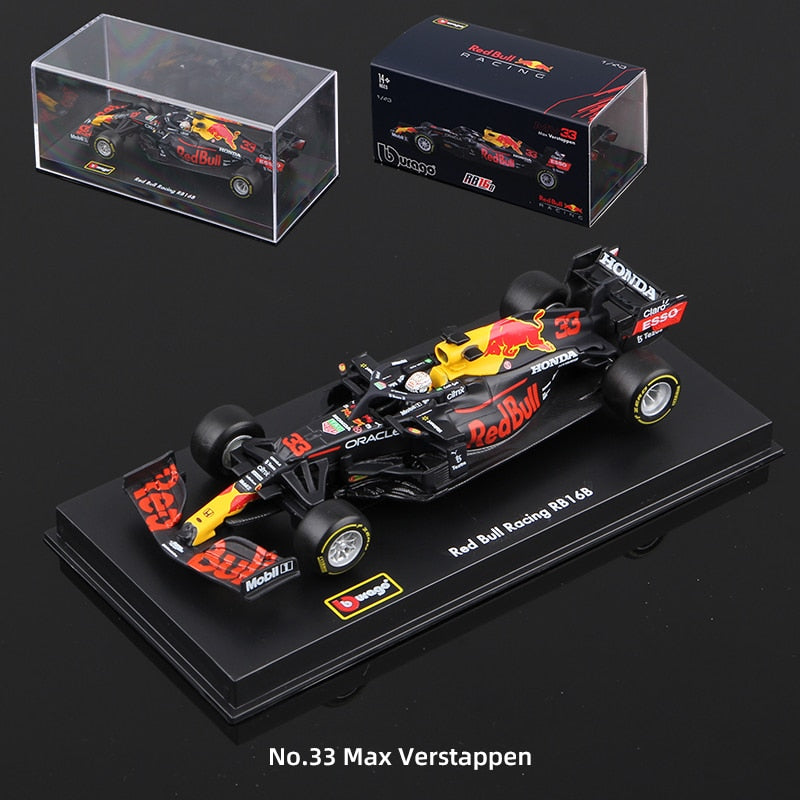 Premium Bburago 1:43 Red Bull RB16B 2021 #33 Max Verstappen #11 Checo Perez
