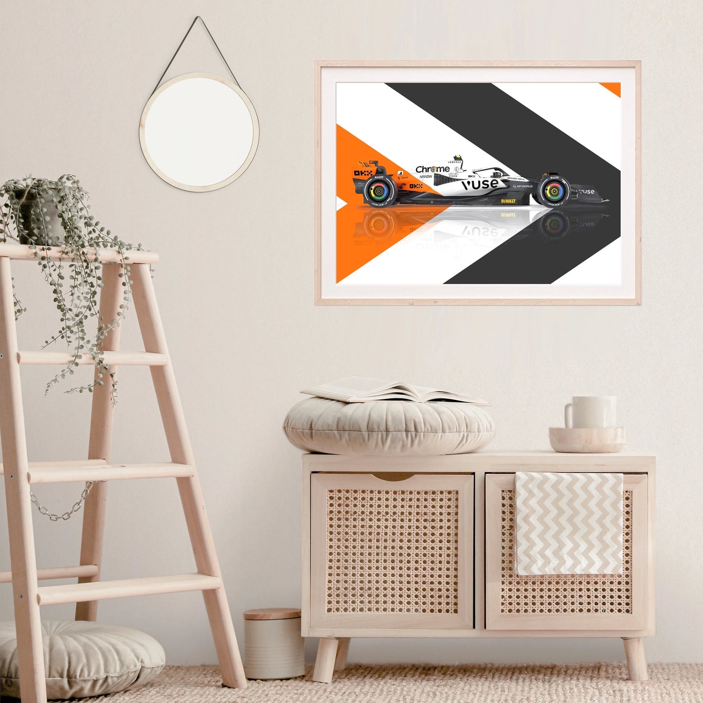 2023 F1 MCL60 Triple Crown Special Edition Monaco Livery Poster