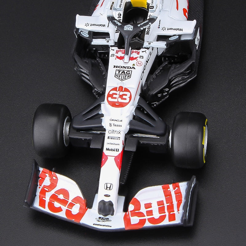 Bburago 1:43 2021 F1 Red Bull Racing RB16B 33# Verstappen 11# Perez Special Paint