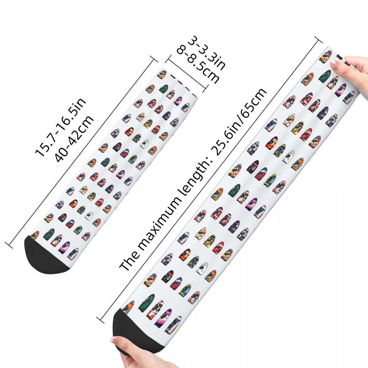 All Drivers Helmets Formula 1 Socks