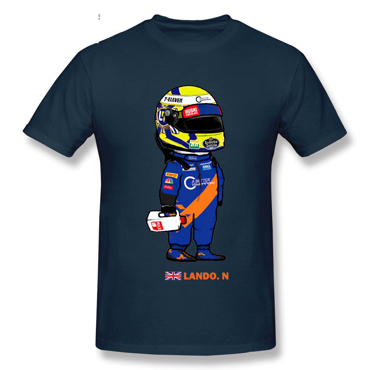 T-Shirt Cartoon Lando Norris And The Milk