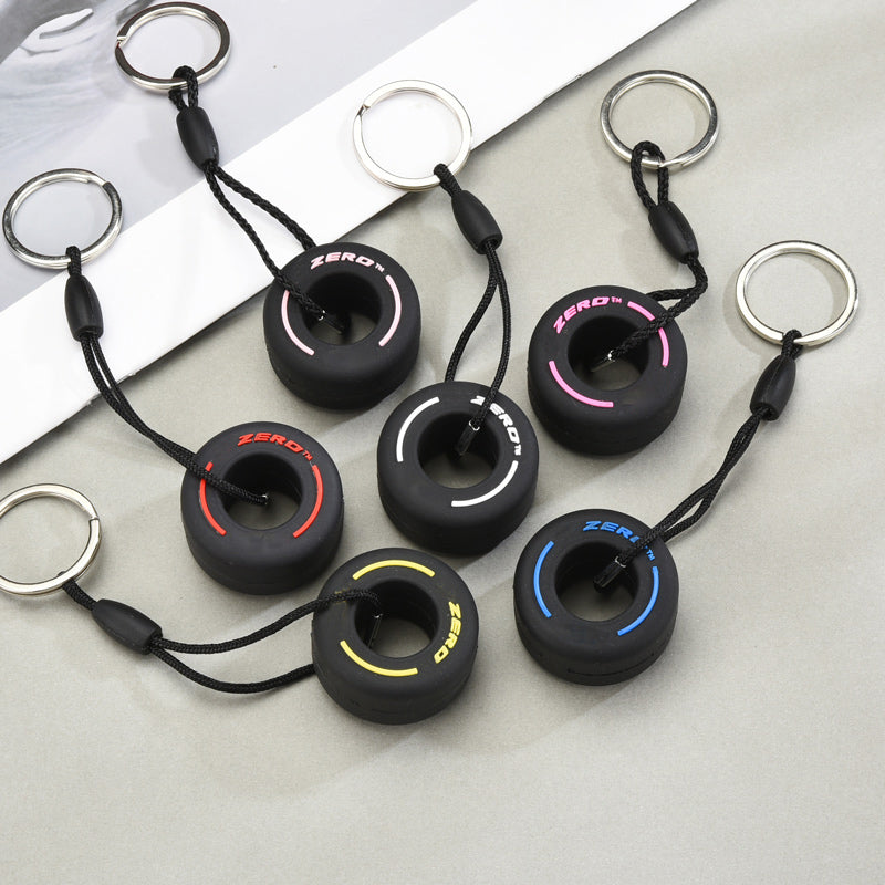 Formula 1 Car Tire Keyring