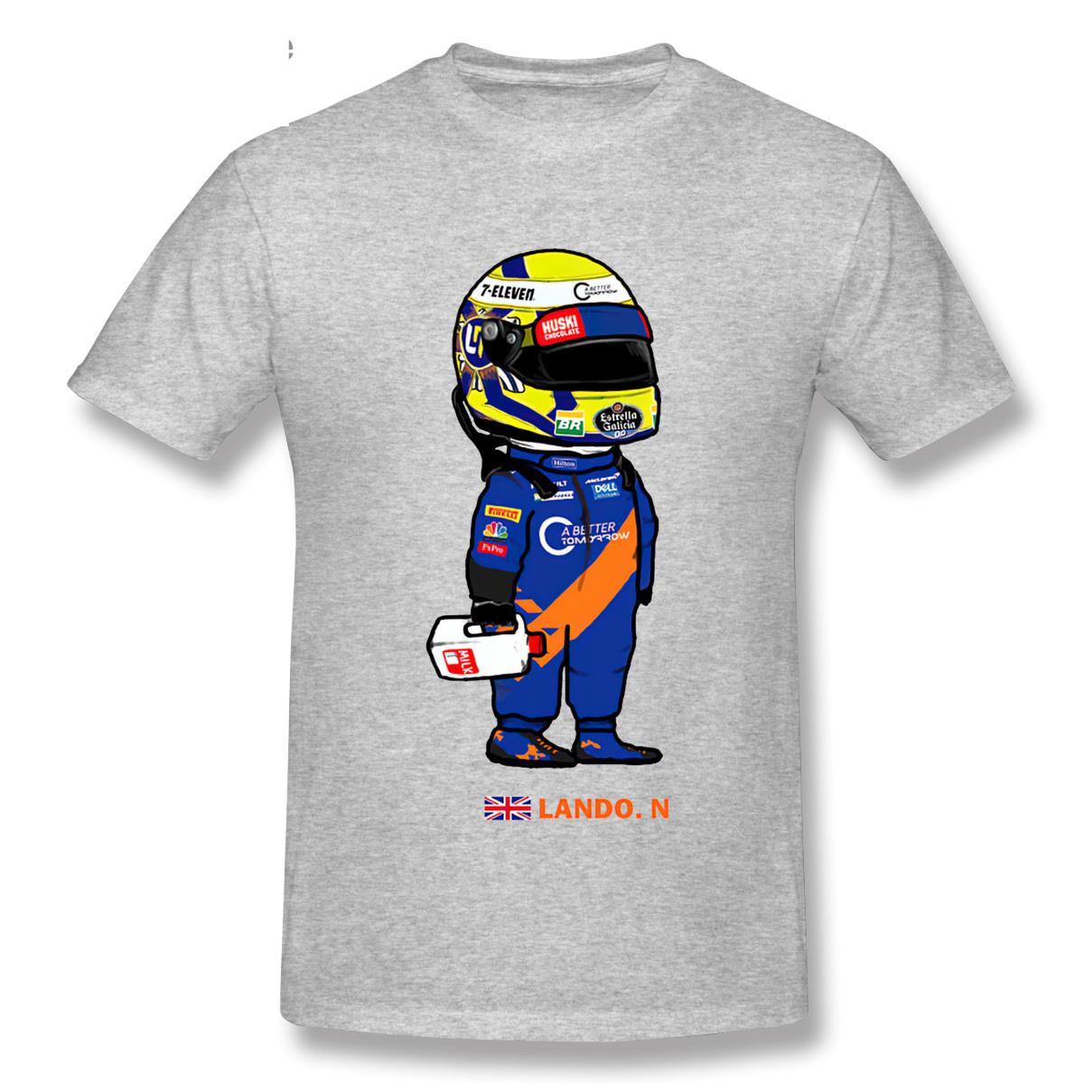 T-Shirt Cartoon Lando Norris And The Milk